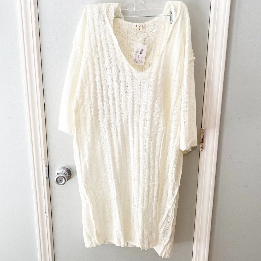POL New Hooded Tunic With Split Size S